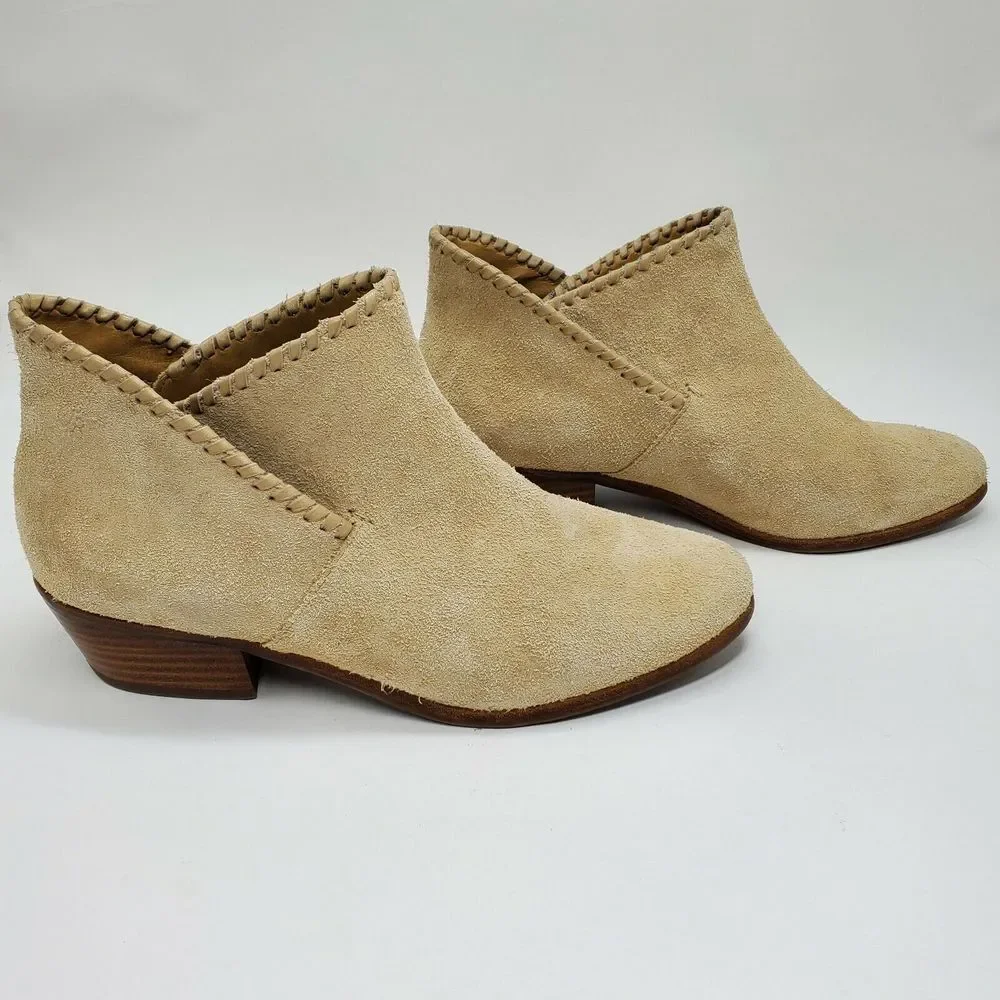 Jack Rogers Womens Ankle Boot Sadie Size 8.5 Tan Suede Booties‎
